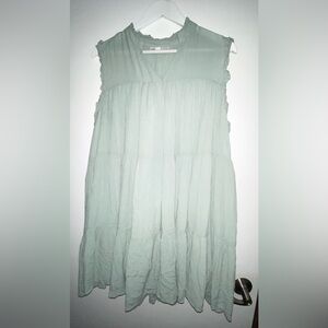 And Now This Sleeveless Tiered Babydoll Mini Dress (plus-size 0X) preowned